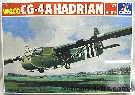 Italeri 1/72 Waco CG-4A Assault Glider or British Hadrian D-Day Invasion Glider, 1118 plastic model kit